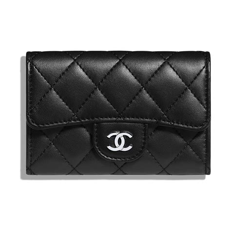 chanel classic card holder caviar